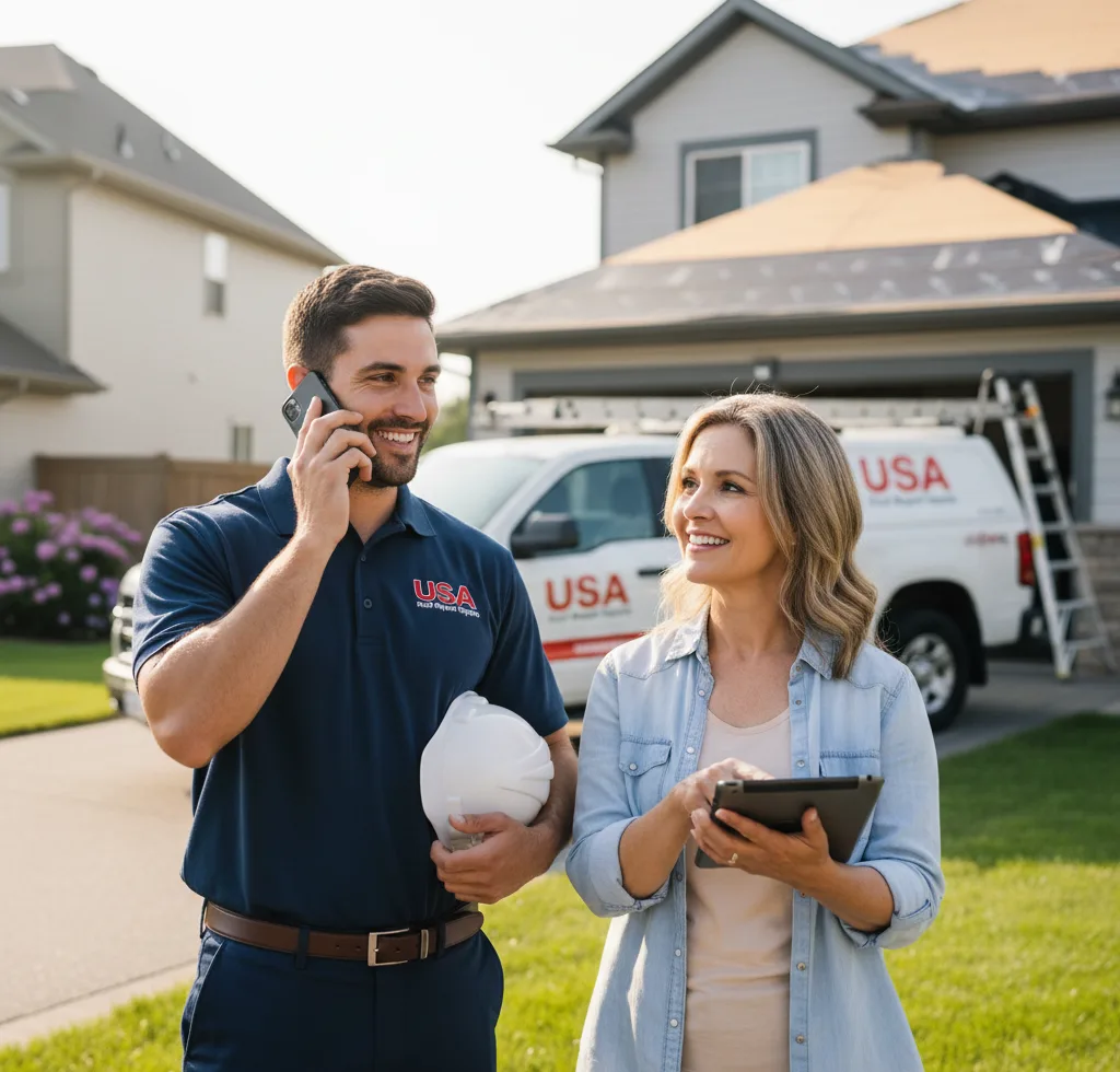 USA Roof Repair Experts customer support in Mannford